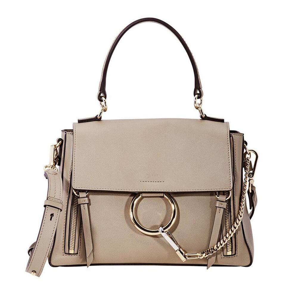 Chloé Faye Day Small Crossbody Bag Motty Grey - Small